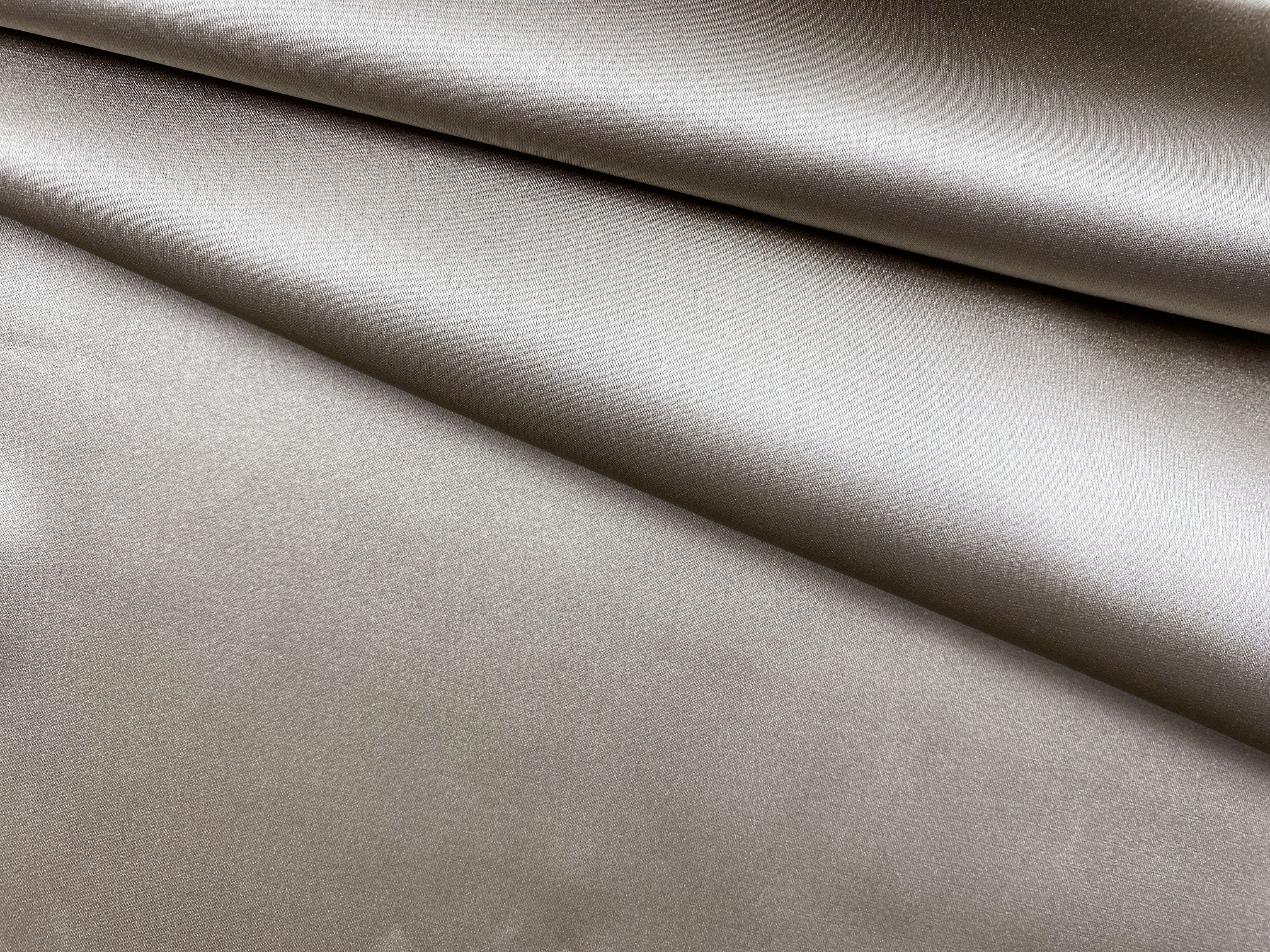Ткань Шёлк  серо-бежевого цвета 46693 1