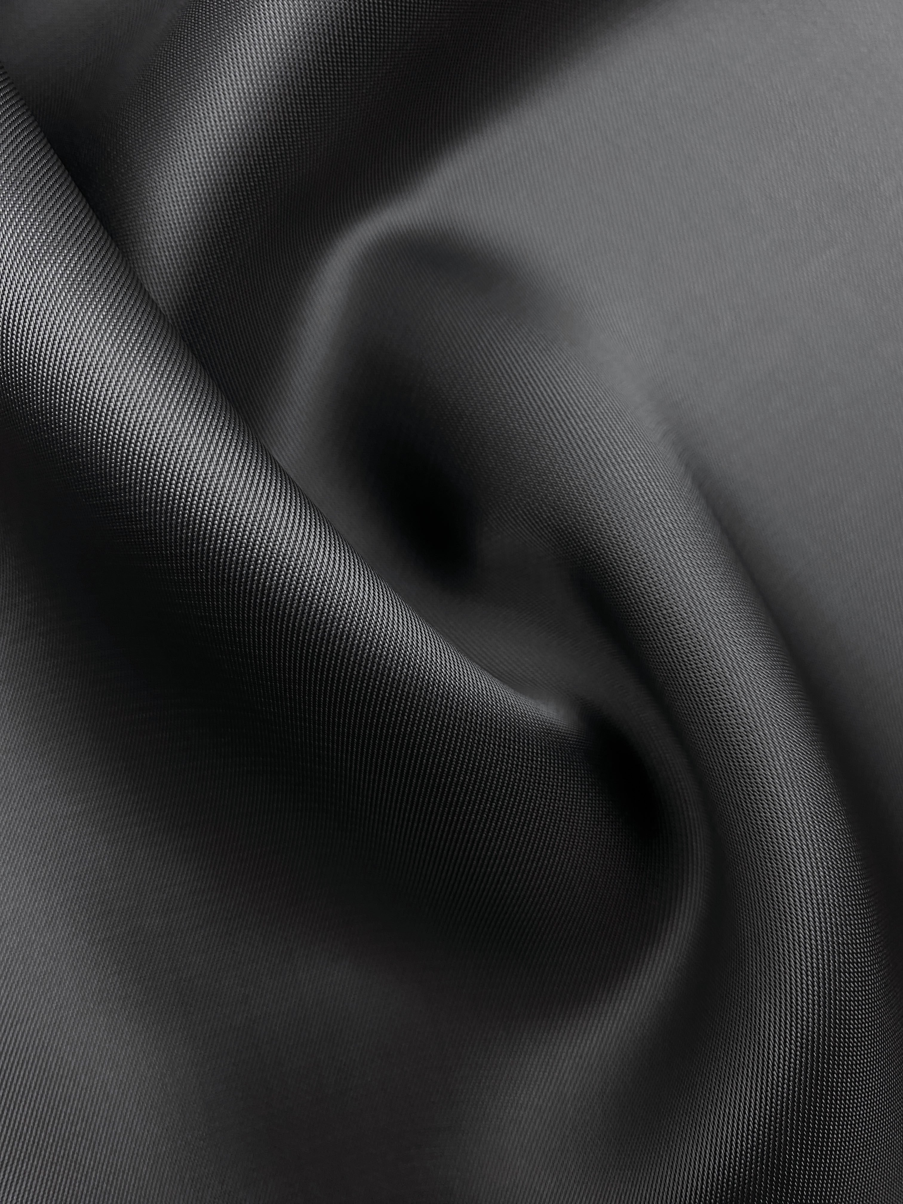 Ткань Подкладочная  серого цвета однотонная 33450 3